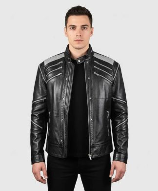 Michael Jackson "Beat It" Black Leather Jacket